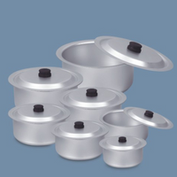Thumbnail for Sonex Anodized Cooking Pot Set Of 6 Pieces - 1x6 - 50459R