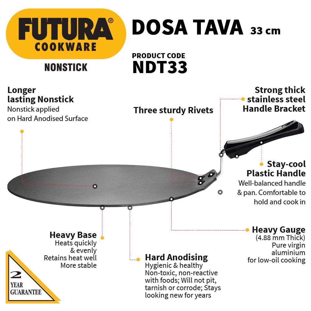 Honest review of Hawkins Futura nonstick Dosa Tawa 33 cm after two years of  Use 